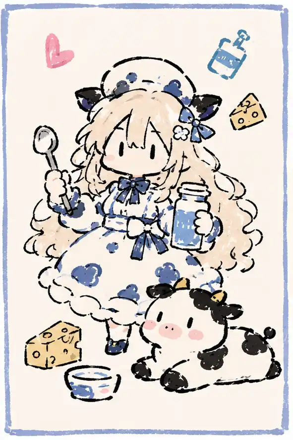 milkのプロフィールイラスト